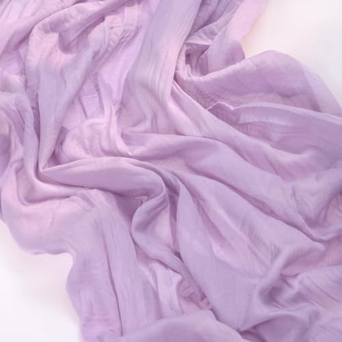 MLMC Lilac Purple Cheesecloth Table Runner 10ft Rustic Gauze Lavender Cheese Cloth Table Runner Fall Centerpiece 35x120 Inches for Romantic Wedding Bridal Baby Shower Birthday Decor - Image 5
