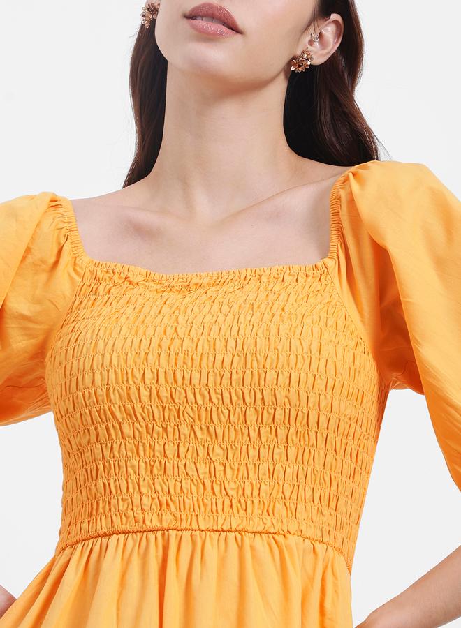 Styli Square Neck Tiered Midi Dress - Image 5
