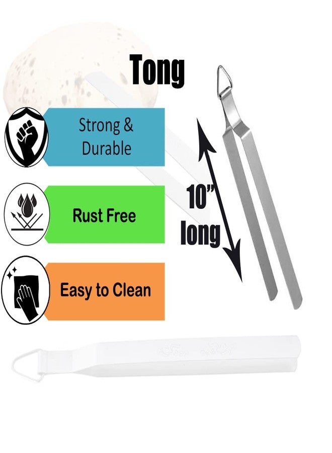 AnNafi® Chimta For Roti | Stainless Steel Tongs/Chimta Indian Style | Food Tweezer For Grilling, Serving & Cooking Chapati Chimpta | Indian Tong Pakkad | Kitchen Tong/Utensils & Gadgets - Image 2