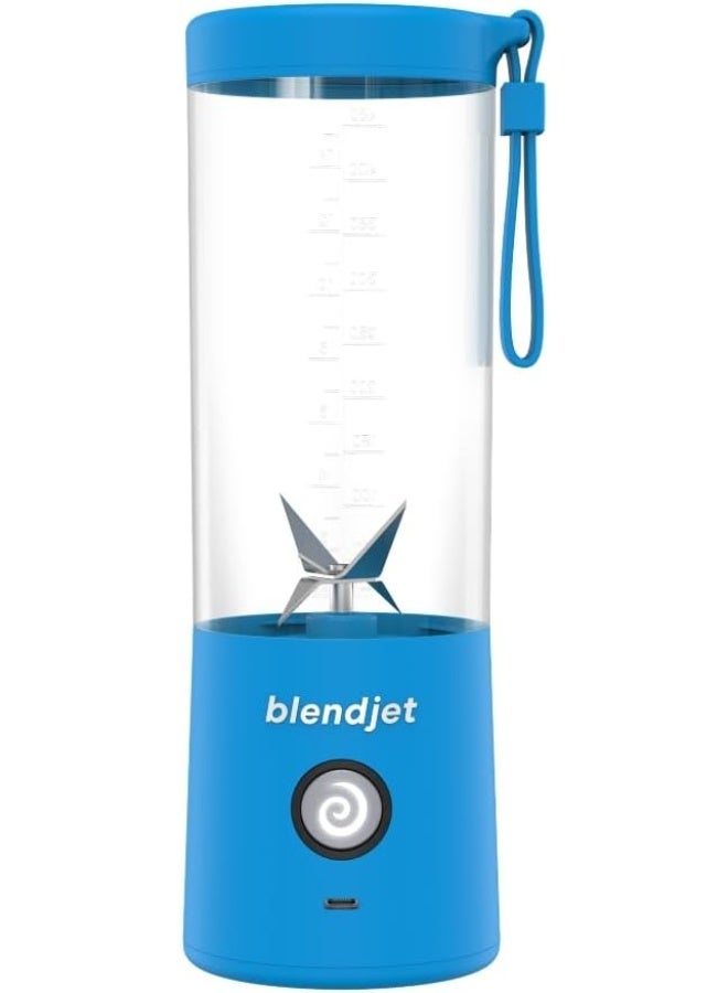 BlendJet- Portable Blender World's Most Powerful Compact 16Oz Blender @22,000 RPM, 6 Stainless Steel Blades, Ice Crasher, USB-C Charging, Self Cleaning, Built-in Safety Feature, BPA Free- BLUE - Image 4