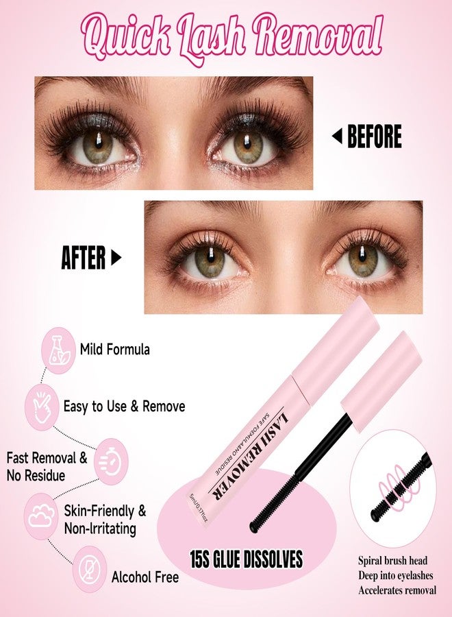 Mayhug Lash Bond and Seal Kit with Lash Glue Remover and Tweezers Long-Lasting, Waterproof For DIY Eyelash Extension At Home Use Beginners Friendly Kit 4-in-1 (Clear Bond & Clear Seal) - Image 5