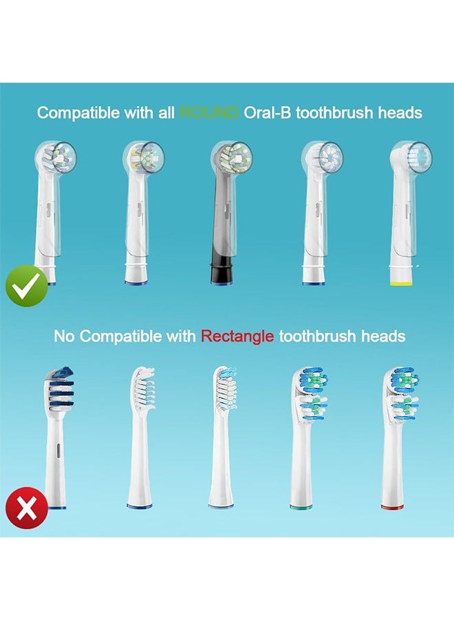 6-Piece Toothbrush Protective Cover Compatible with Oral B, Reusable Electric Toothbrush Heads Cover Replacement Brush Heads Cover Caps to Keep Dust Away, for Travel Camping Family School - Image 2