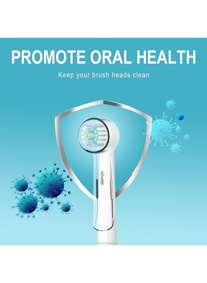 6-Piece Toothbrush Protective Cover Compatible with Oral B, Reusable Electric Toothbrush Heads Cover Replacement Brush Heads Cover Caps to Keep Dust Away, for Travel Camping Family School - Image 4