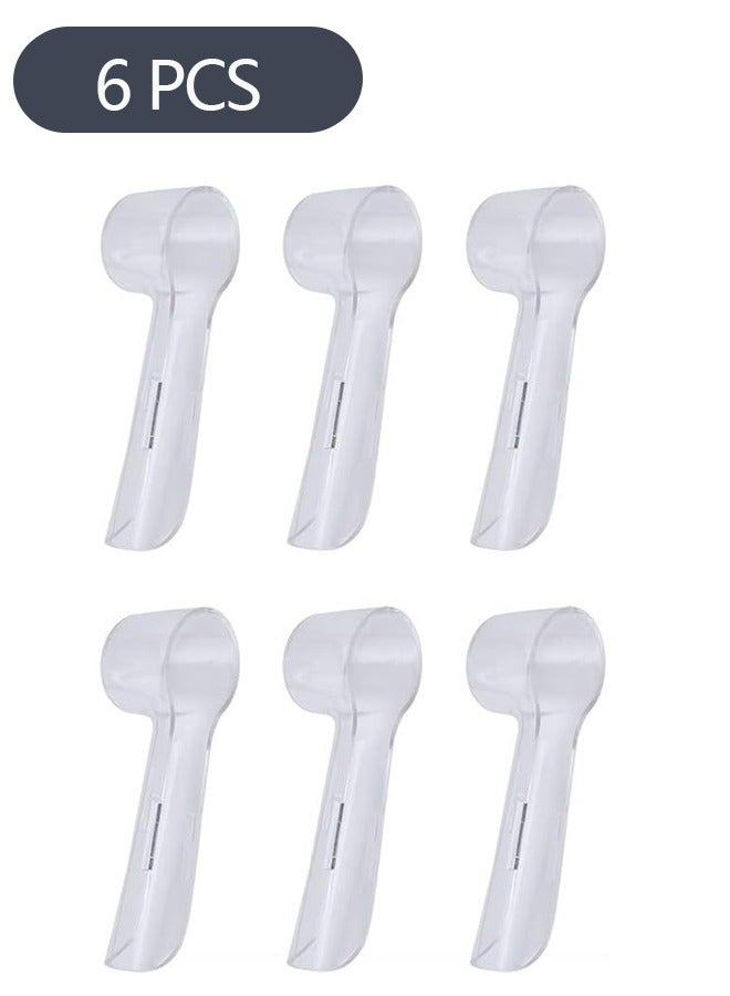 6-Piece Toothbrush Protective Cover Compatible with Oral B, Reusable Electric Toothbrush Heads Cover Replacement Brush Heads Cover Caps to Keep Dust Away, for Travel Camping Family School - Image 1