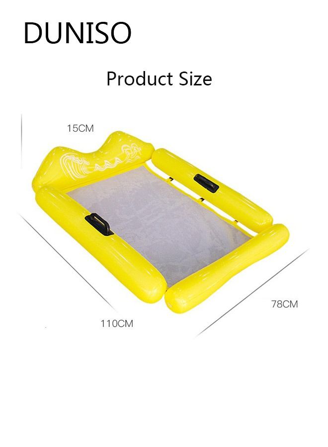 DUNISO Pool Floats Raft Inflatable Fabric Pool Float with Headrest Large Water Inflatable Pool Float for Swimming Pool with Pump Summer Swimming Pool Toys Party Supplies - Image 4
