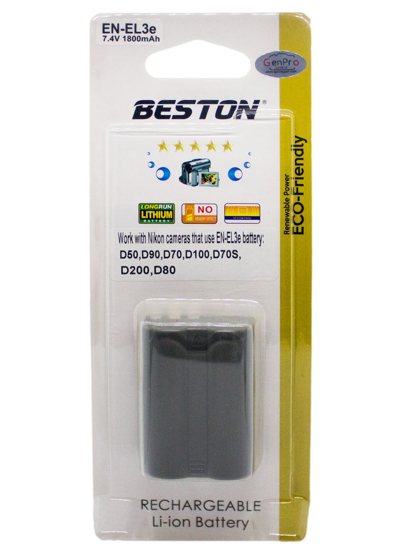 BESTON Beston EN-EL3e Camera Battery (1800mAh, 7.4V) - Image 3