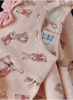 Tiny Hug Soft Knit Cotton Baby Girl Dress  - Image 4