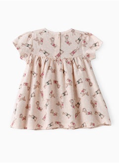 Tiny Hug Soft Knit Cotton Baby Girl Dress  - Image 2