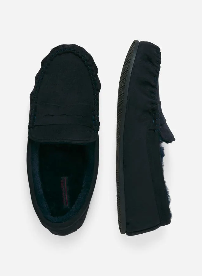 JACK & JONES Faux Fur Trim Moccasins