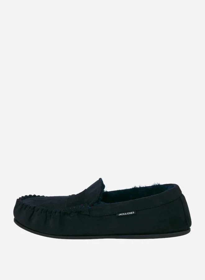 JACK & JONES Faux Fur Trim Moccasins