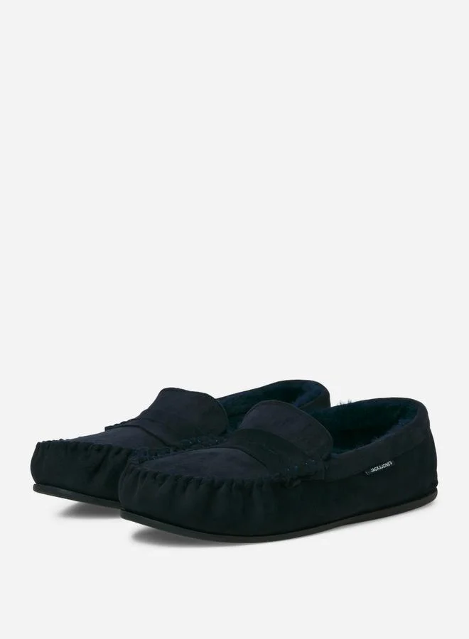 JACK & JONES Faux Fur Trim Moccasins