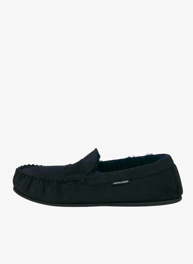 JACK & JONES Faux Fur Trim Moccasins