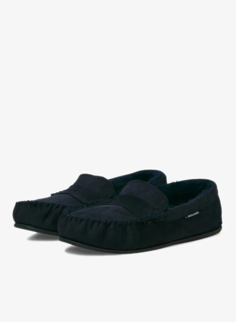 JACK & JONES Faux Fur Trim Moccasins