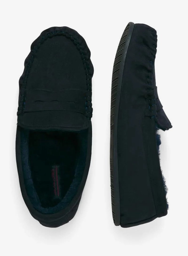 JACK & JONES Faux Fur Trim Moccasins