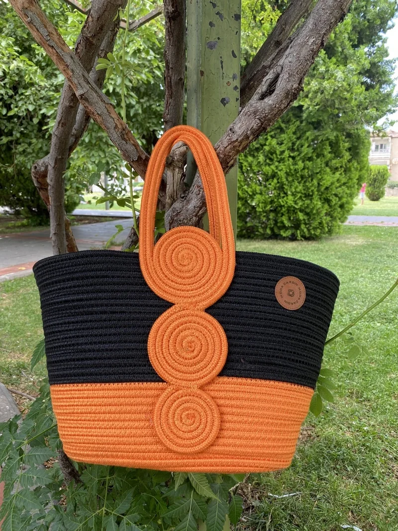 بدز ديري Jute Straw Look Handbag Beach Bag Shoulder Bag