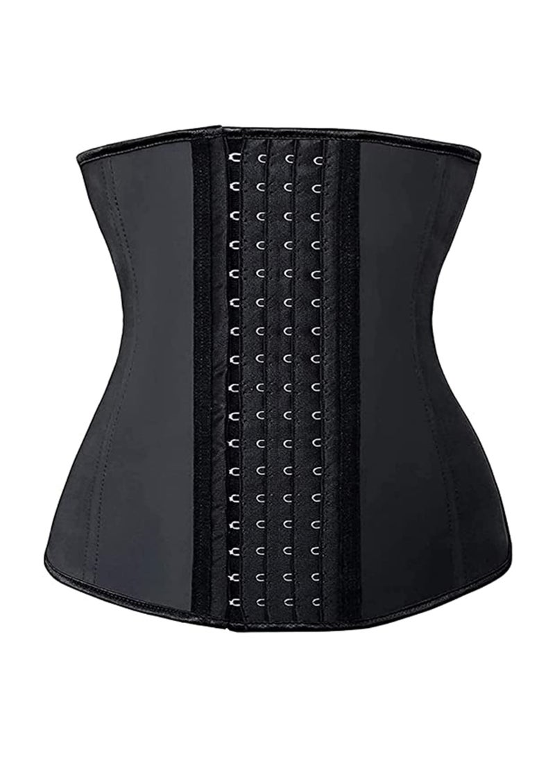 SOLARAE Waist Trainer for Women Latex Underbust Waist Corsets Cincher Hourglass Body Shaper 4 Hooks, M - Image 1