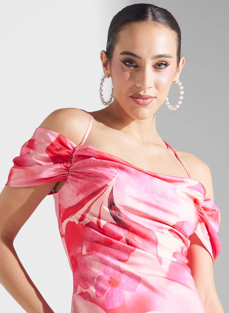 بريتي لافيش Daria Cowl Maxi Slip Dress