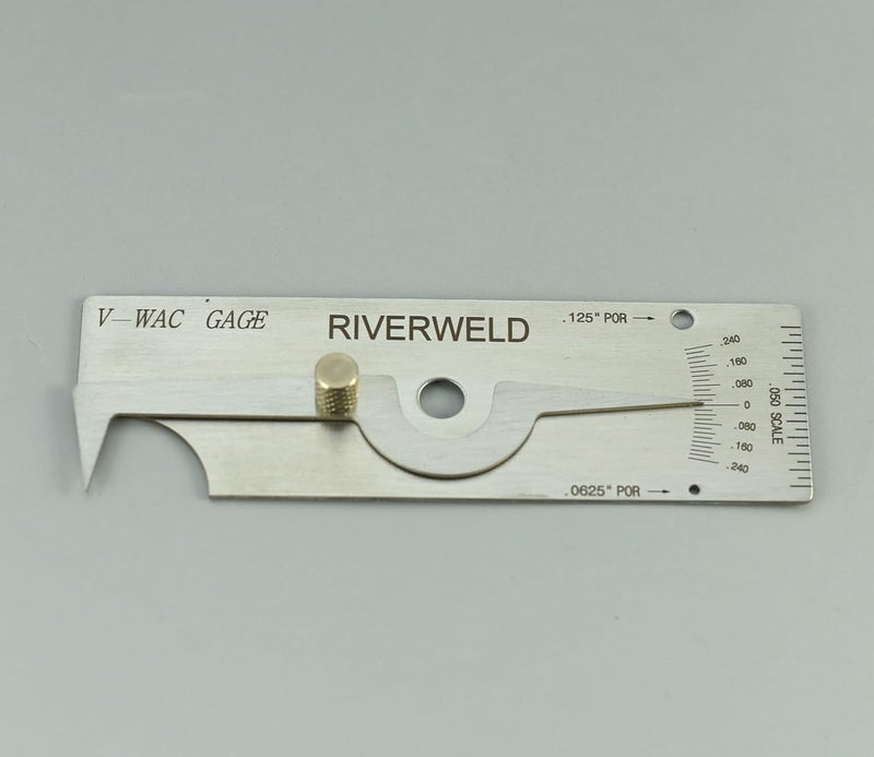 RIVERWELD V-WAC Single Weld Gauge Pit Depth Weld Gage Welding Inspection Thread Gauges Undercuts/Pits to 0.24 Inch by 0.02 Inch Increments - Image 3