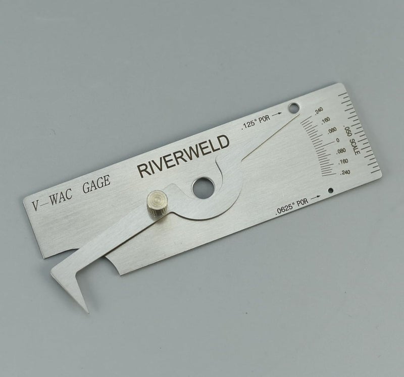 RIVERWELD V-WAC Single Weld Gauge Pit Depth Weld Gage Welding Inspection Thread Gauges Undercuts/Pits to 0.24 Inch by 0.02 Inch Increments - Image 4