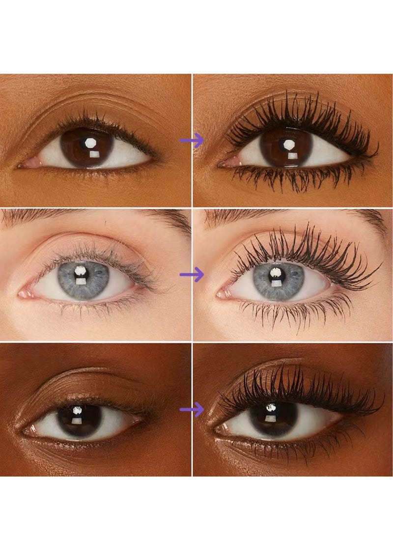 lakerain مسكرة سوبر بيغ 5D لزيادة طول الرموش بلون بني عالي الصبغة مع فرشاة تطبيق، مسكرة 5D مقاومة للماء تدوم طويلاً، تعطي رموشاً أطول 5 مرات بحجم عالي 15 جرام رقم 02 - Image 5