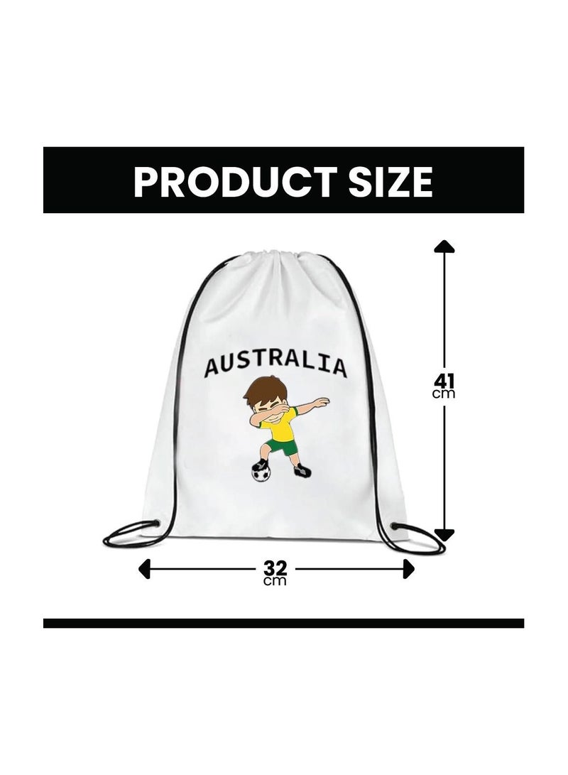 برينت شوب فور مي حقيبة برباط كرة القدم الأسترالية أو حقيبة ظهر مناسبة للبالغين والأطفال ومحبي الرياضة (تصميم 2) - Image 2
