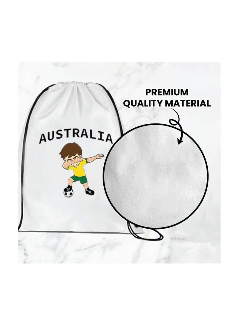 برينت شوب فور مي حقيبة برباط كرة القدم الأسترالية أو حقيبة ظهر مناسبة للبالغين والأطفال ومحبي الرياضة (تصميم 2) - Image 4