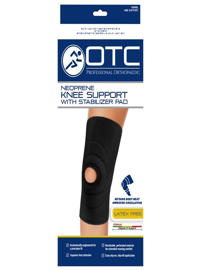 OTC Knee Support, Encircling Stabilizer Pad, Neoprene, Black, X-Large - Image 5