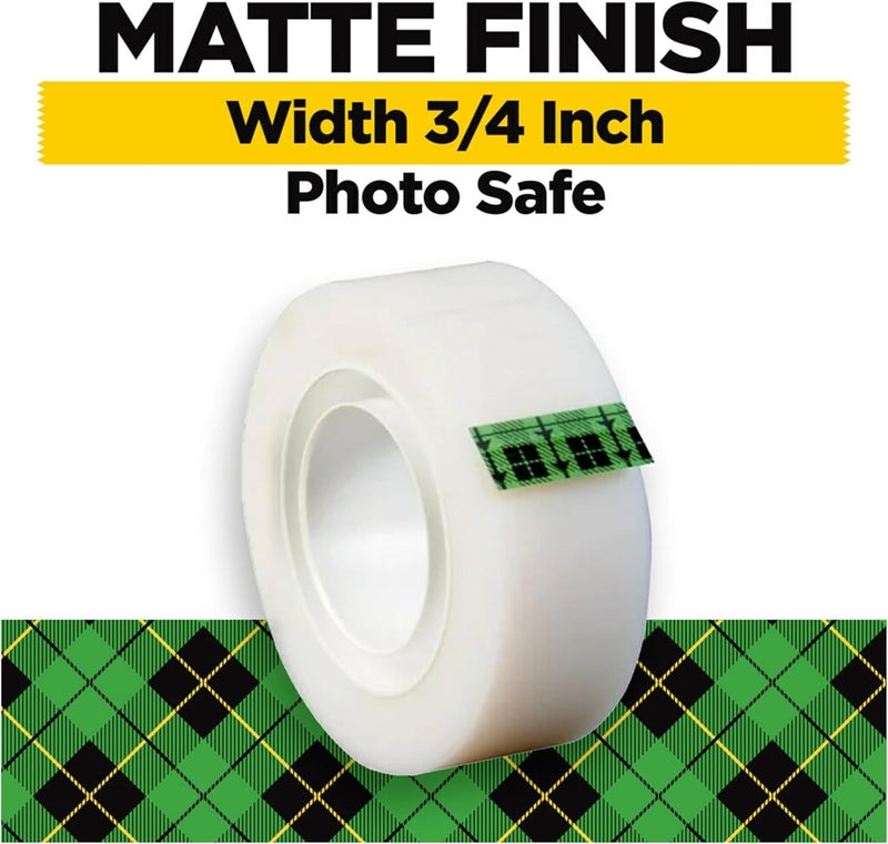 3M Scotch Brand Magic Tape with Dispenser, Writeable, Matte Finish - 1 Roll - Image 2