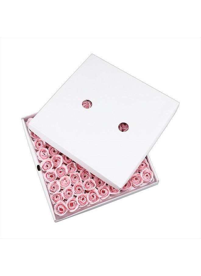 Housweety 81Pcs Bath Soap Rose Flower, Floral Scented Rose Petal Bouquet  - Image 2