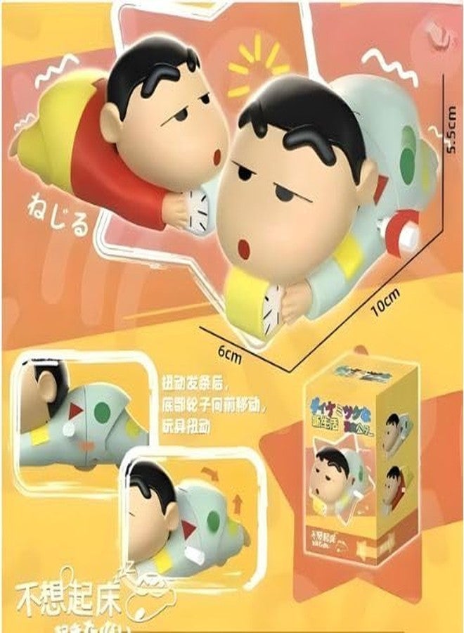 Merriment Shinchan Moving Toy, Shin chan Action Figure Toys for Boys & Girls PVC Multicolour, Shin-chan Clock Red Moving - Image 4