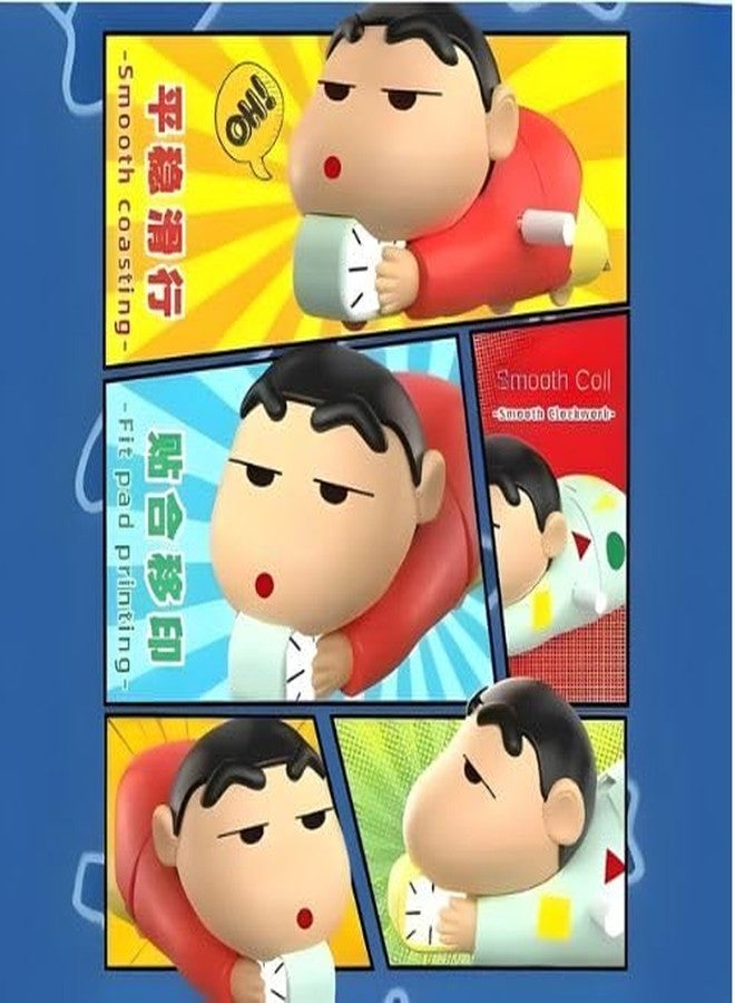 Merriment Shinchan Moving Toy, Shin chan Action Figure Toys for Boys & Girls PVC Multicolour, Shin-chan Clock Red Moving - Image 5
