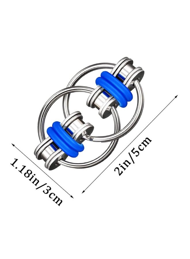 DBlosp Fidget Toy Flippy Chain Stress Anxiety Relief Chain ADHD and ADD, Anxiety Relief Bike Chain Toys for Adults and Teens ï¼ˆ3 Packï¼‰ - Image 2