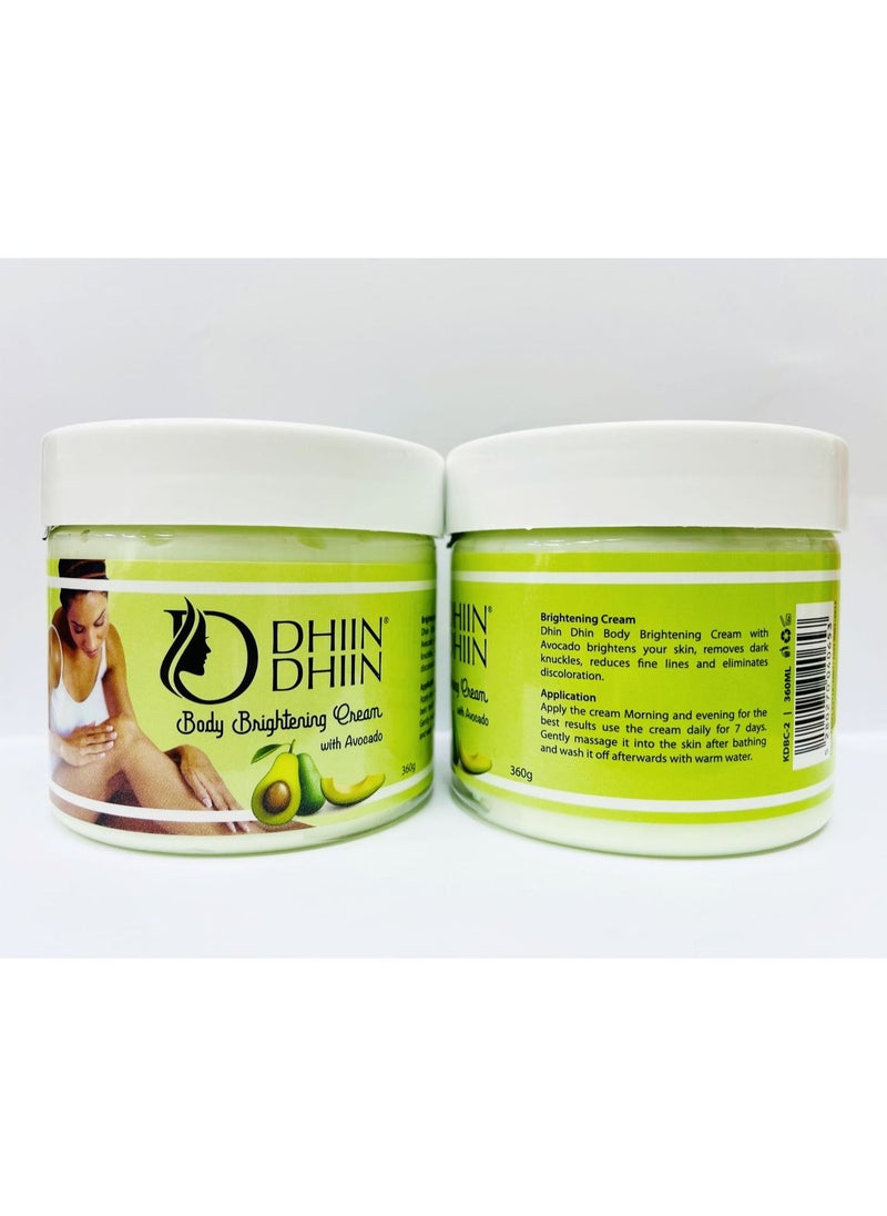 DHIIN DHIIN BODY BRIGHTENING CREAM WITH AVOCADO 360gm 
