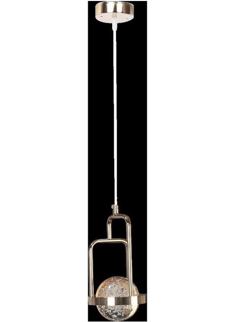 Modern 2 meter gold chandelier with lighting color, 3 lights, 60 watts