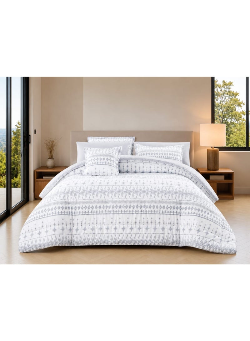 8-piece double-sided summer bed sheet set – reversible double design, ultra-soft and elegant hotel touch - Image 2