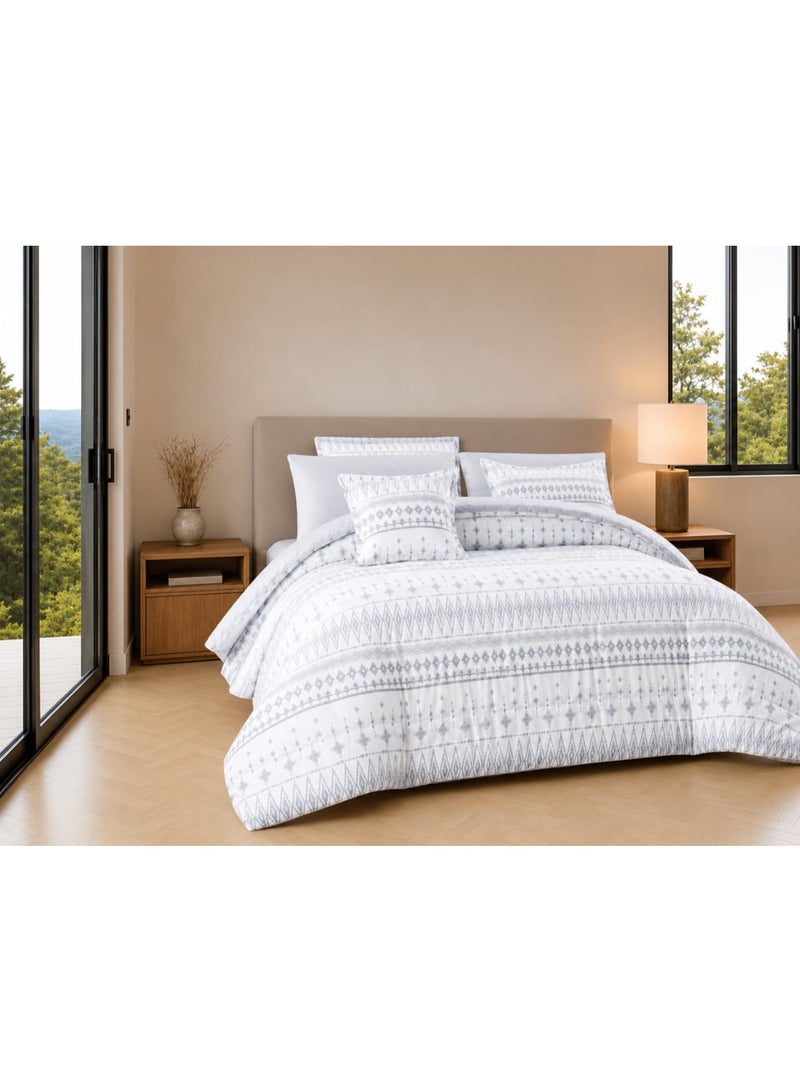 8-piece double-sided summer bed sheet set – reversible double design, ultra-soft and elegant hotel touch - Image 1