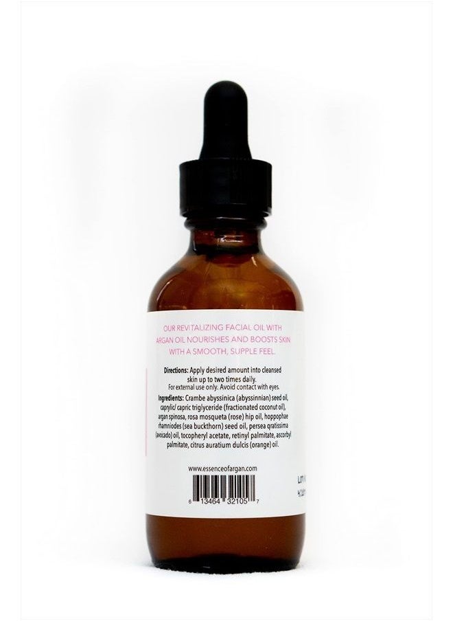 Essence Of Argan - Essence of Argan Vitamin Serum for Face, Revitalizing Serum Oil for Dry Skin with Vitamins A, C, E and B's, Argan Oil and Rosa Mosqueta, Rejuvenating Aging Skin Care for Women (2 fl oz/60 ml) - Image 1