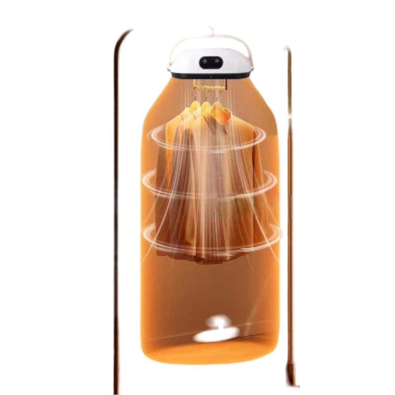 ZAMZIN Portable Clothes Dryer for Apartment & Travel/Mini Foldable Dryer Machine for Baby Clothes, Underwear, Quick-Dry, Energy-Saving Electric Dryer with Timer, Remote Control & Dryer Bag, Easy to Use - Image 3