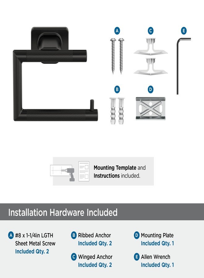 Amerock Bronx Black Bronze Single Post Tissue Holder, BH26617BBR - Image 4