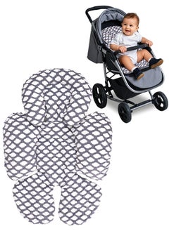Generic Infant Car Seat Insert, Baby Carseat Head & Body Support for Newborn, 2-in-1 Reversible Baby Car Seat Cushion, Soft Stroller Cushion Insert for Car Seats, Bouncer, Strollers, Swing (Cloud)  - Image 1