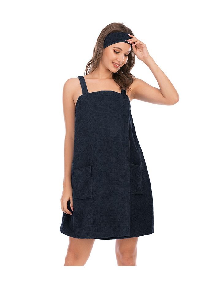 Loquat Summer New Home Clothes Bathrobe Absorbent Simple Bath Towel Comfortable Women's Pajamas - Image 1