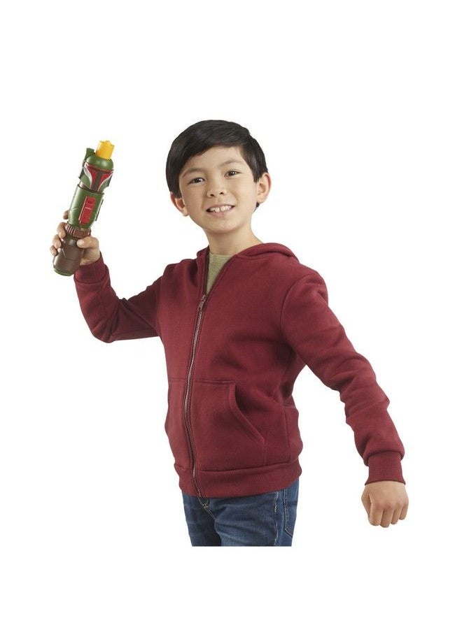 STAR WARS - Lightsaber Squad Boba Fett Extendable Yellow Lightsaber Role Play Pretend Play The Mandalorian Toy Kids Ages 4 And Up (F4053) - Image 1
