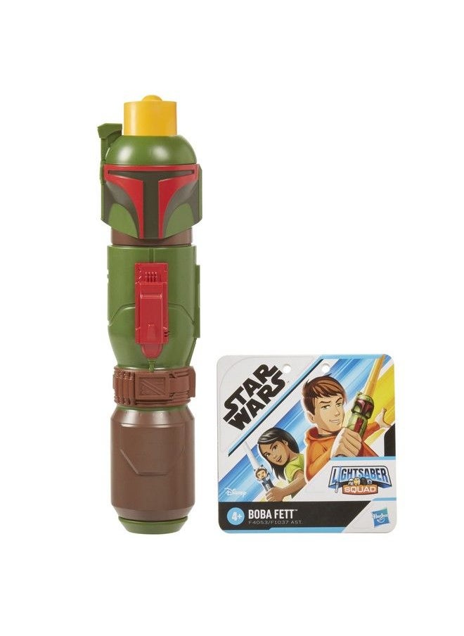 STAR WARS - Lightsaber Squad Boba Fett Extendable Yellow Lightsaber Role Play Pretend Play The Mandalorian Toy Kids Ages 4 And Up (F4053) - Image 1