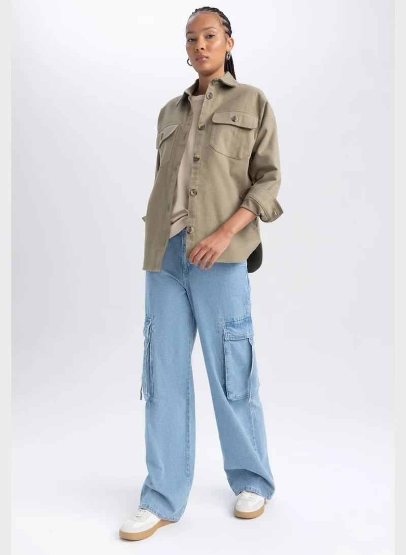 DeFacto Button Detail Jacket