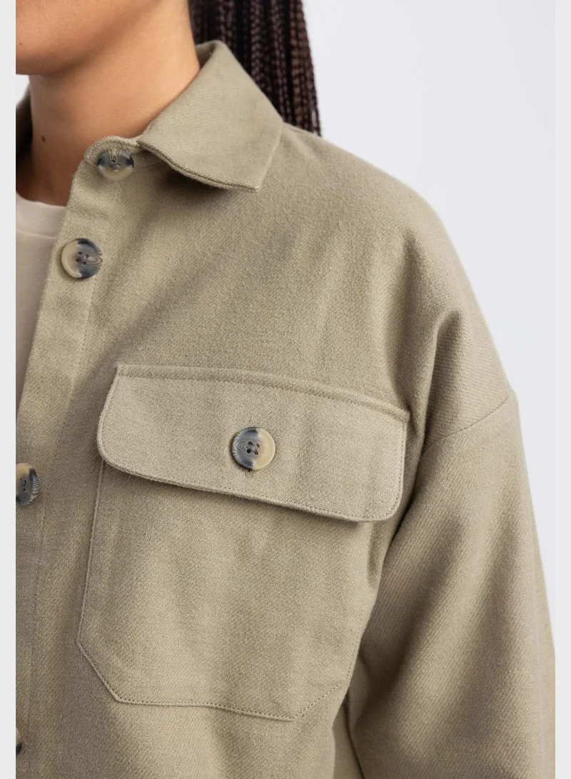 DeFacto Button Detail Jacket