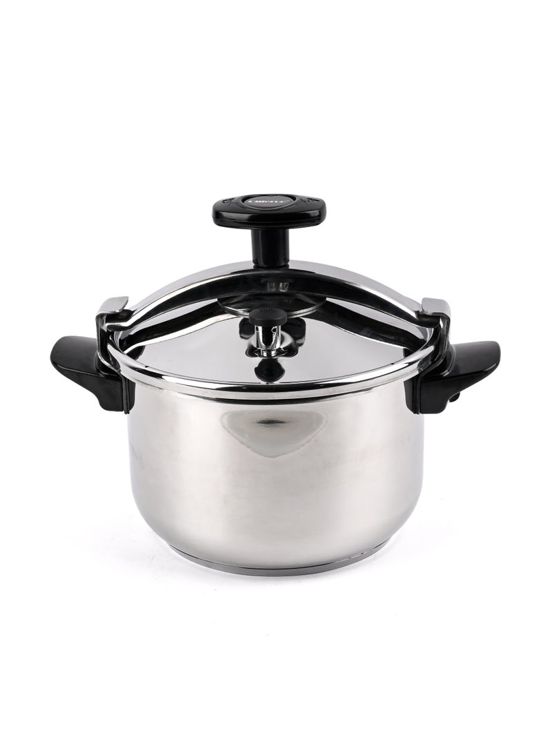 أولييرو قدر ضغط من الستانلس ستيل المقاوم للصدأ عالي الجودة للطهي الآمن والفعال سعة 7 لترات - Image 1
