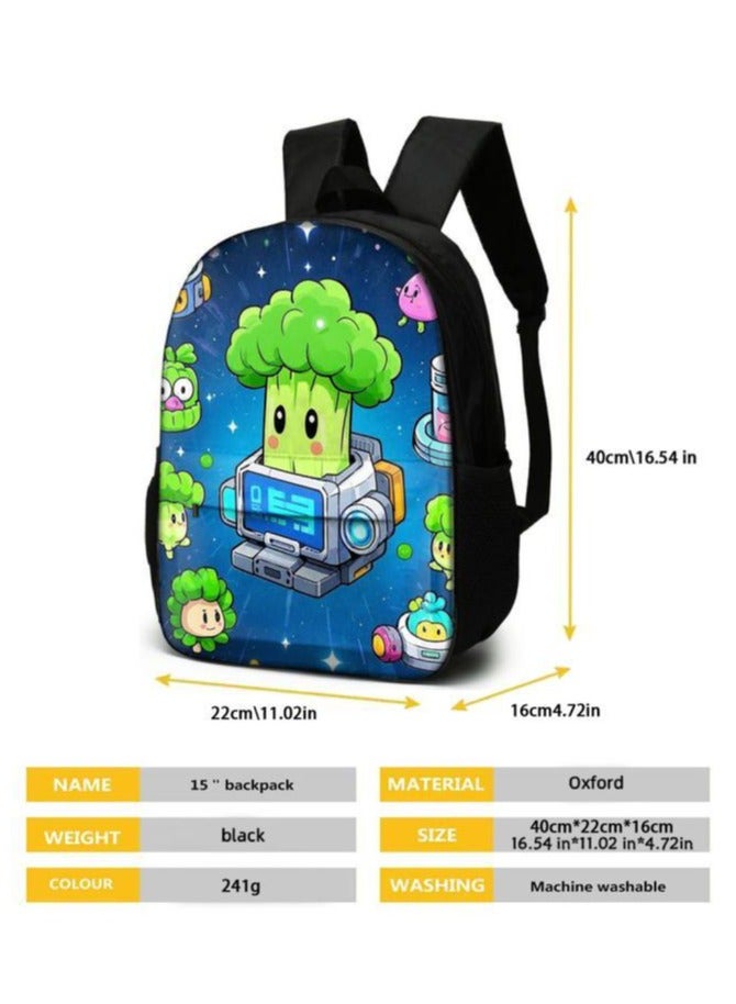Cartoon three-piece schoolbag with front pocket - 641  - Image 5