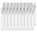 Jxcmeng 20Pcs 10ml Empty Clear Glass Mist Spray Bottle Refillable Mini Perfume Atomizer Travel Sample Bottle with Silver Aluminized Nozzle Makeup Container for Perfume 10ml Silver Caps - Image 2
