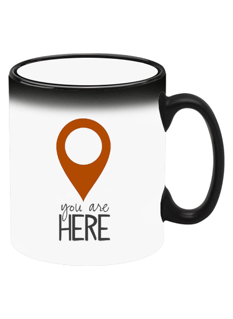 Theodor Color Changing Heat Sensitive Ceramic Mug, Image Revealed When HOT Liquid is Added! You are here - Image 2