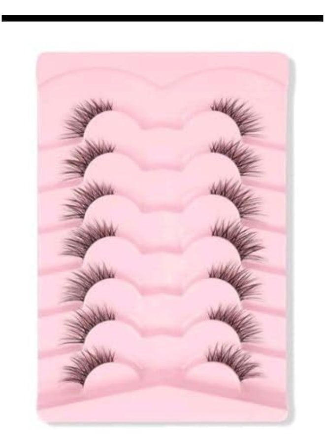 SHEIN 7pairs/Set Cat lashes- Natural False - Image 3